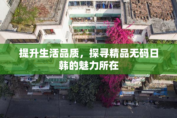 提升生活品质，探寻精品无码日韩的魅力所在