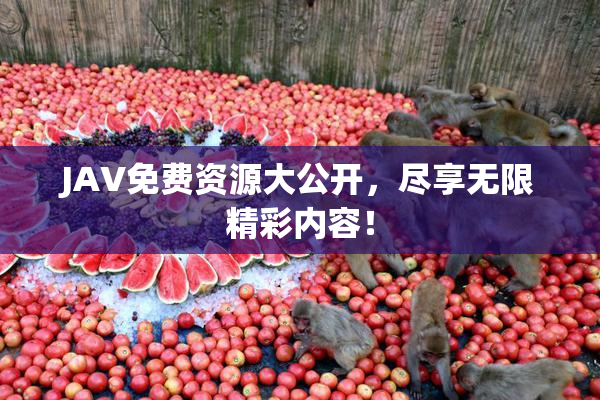 JAV免费资源大公开，尽享无限精彩内容！