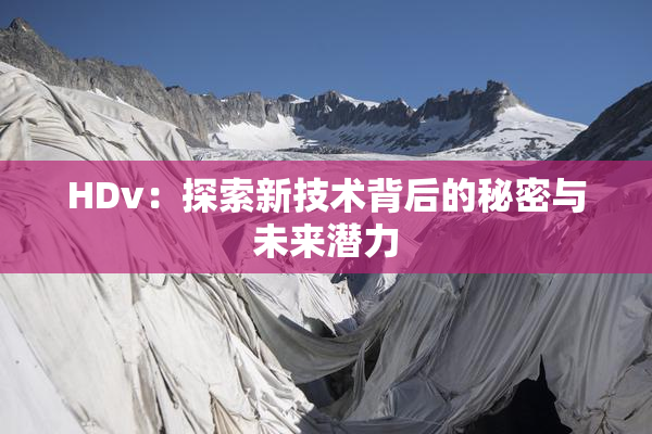 HDv：探索新技术背后的秘密与未来潜力