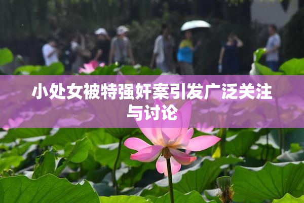 小处女被特强奸案引发广泛关注与讨论