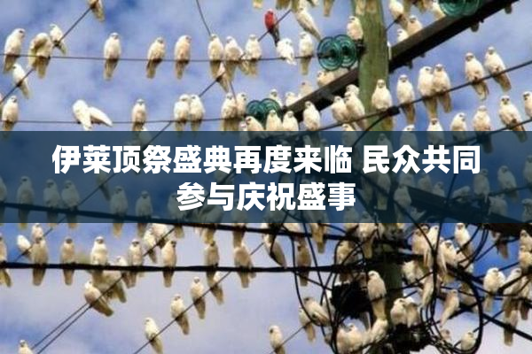 伊莱顶祭盛典再度来临 民众共同参与庆祝盛事