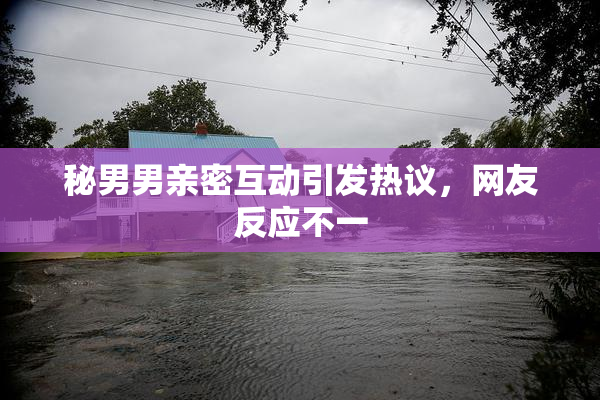 秘男男亲密互动引发热议，网友反应不一