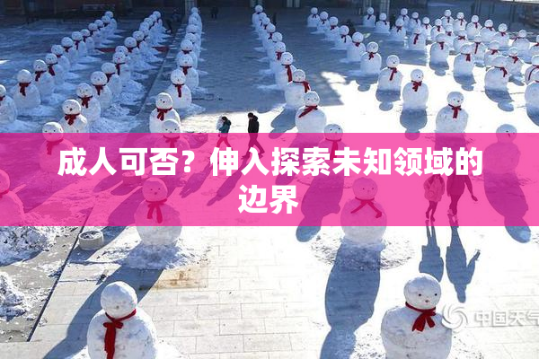成人可否？伸入探索未知领域的边界