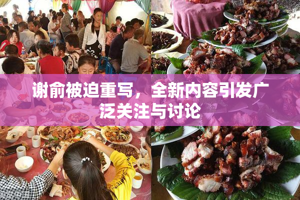 谢俞被迫重写，全新内容引发广泛关注与讨论