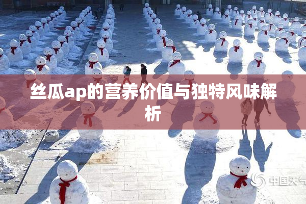 丝瓜ap的营养价值与独特风味解析
