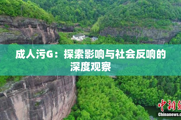 成人污G：探索影响与社会反响的深度观察