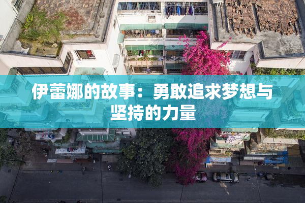 伊蕾娜的故事：勇敢追求梦想与坚持的力量