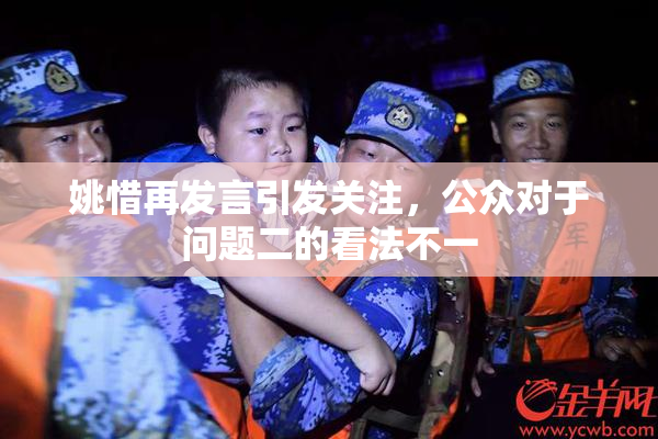 姚惜再发言引发关注，公众对于问题二的看法不一