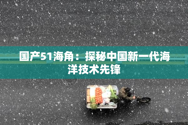 国产51海角：探秘中国新一代海洋技术先锋