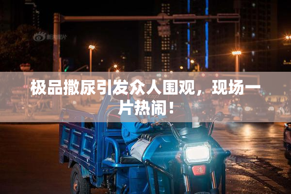 极品撒尿引发众人围观，现场一片热闹！