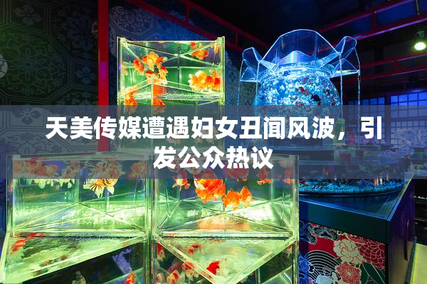 天美传媒遭遇妇女丑闻风波，引发公众热议