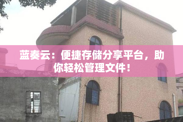 蓝奏云：便捷存储分享平台，助你轻松管理文件！
