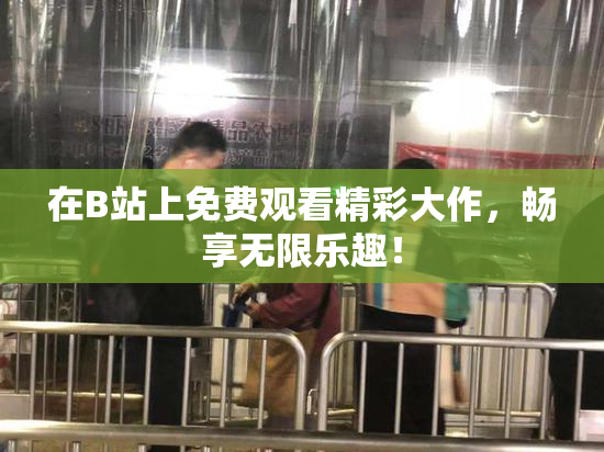 在B站上免费观看精彩大作，畅享无限乐趣！