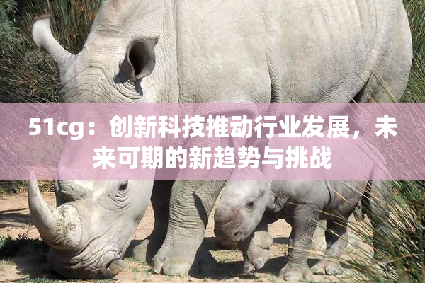 51cg：创新科技推动行业发展，未来可期的新趋势与挑战