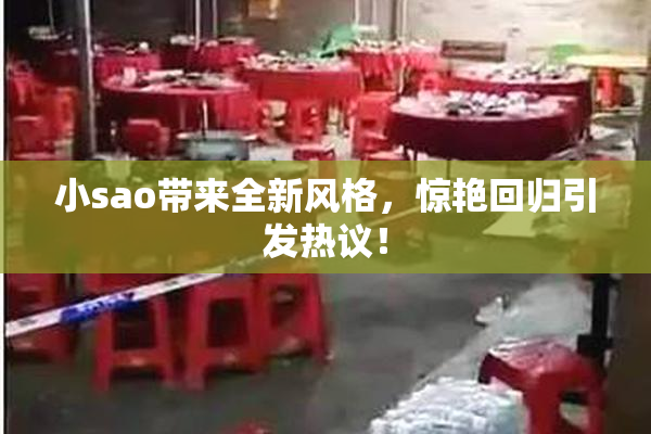 小sao带来全新风格，惊艳回归引发热议！