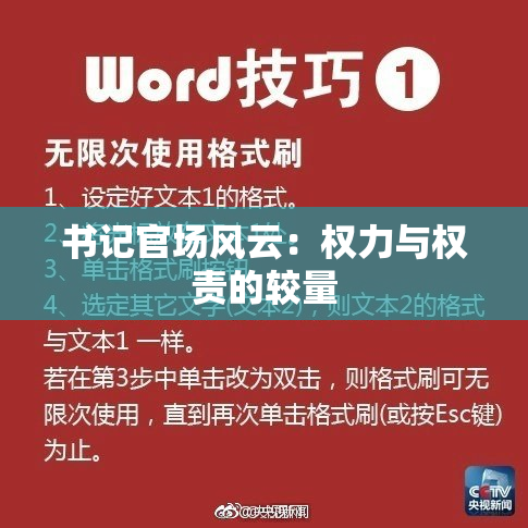 书记官场风云：权力与权责的较量