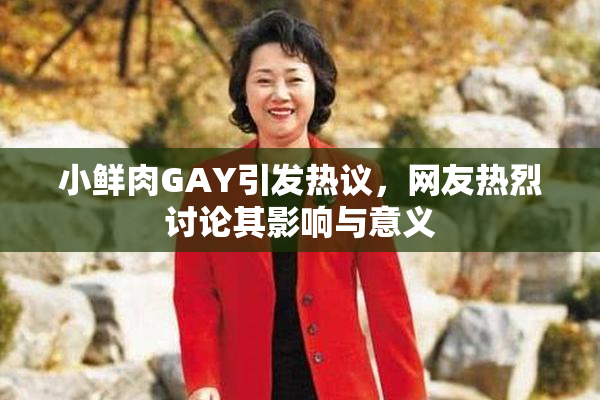小鲜肉GAY引发热议，网友热烈讨论其影响与意义