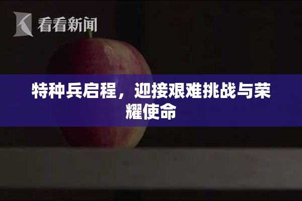 特种兵启程，迎接艰难挑战与荣耀使命
