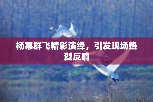 杨幂群飞精彩演绎，引发现场热烈反响