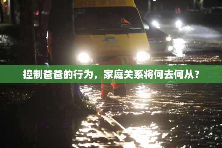 控制爸爸的行为，家庭关系将何去何从？