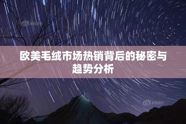 欧美毛绒市场热销背后的秘密与趋势分析
