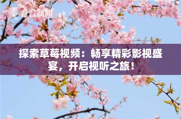 探索草莓视频：畅享精彩影视盛宴，开启视听之旅！