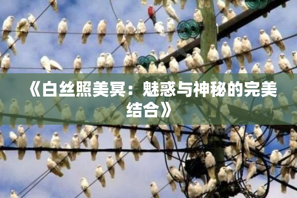 《白丝照美冥：魅惑与神秘的完美结合》