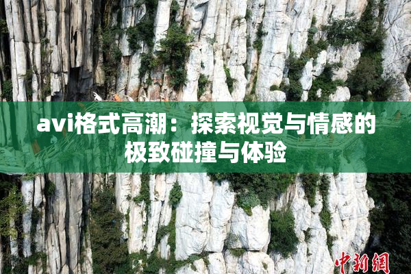 avi格式高潮：探索视觉与情感的极致碰撞与体验
