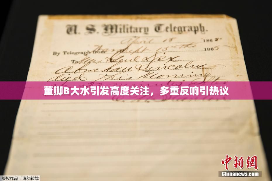 董卿B大水引发高度关注，多重反响引热议