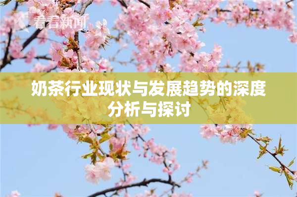 奶茶行业现状与发展趋势的深度分析与探讨