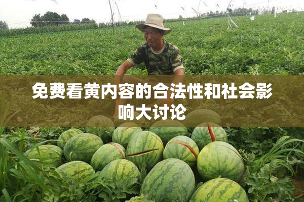 免费看黄内容的合法性和社会影响大讨论