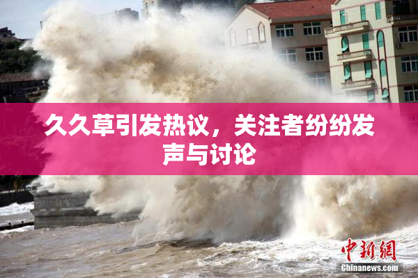 久久草引发热议，关注者纷纷发声与讨论