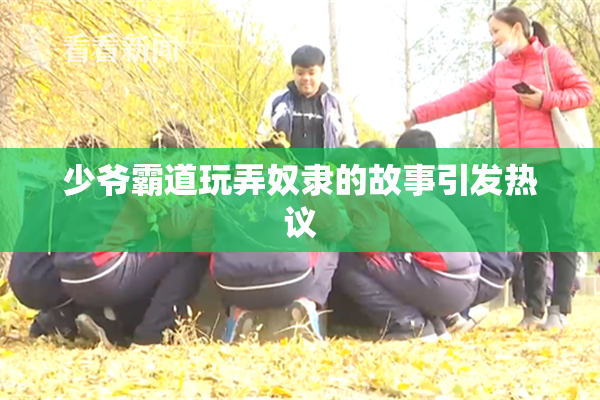 少爷霸道玩弄奴隶的故事引发热议