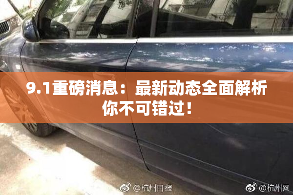 9.1重磅消息：最新动态全面解析你不可错过！