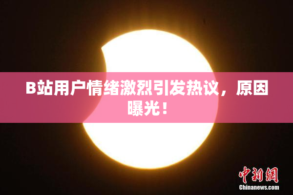 B站用户情绪激烈引发热议，原因曝光！