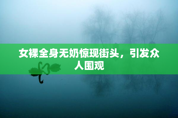 女裸全身无奶惊现街头，引发众人围观