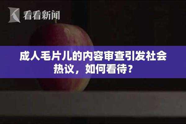 成人毛片儿的内容审查引发社会热议，如何看待？