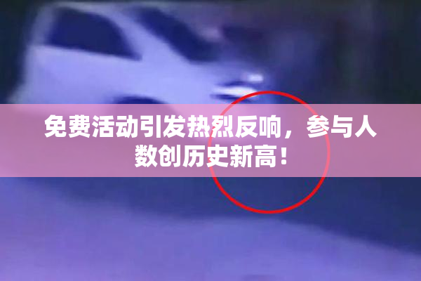 免费活动引发热烈反响，参与人数创历史新高！