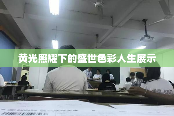 黄光照耀下的盛世色彩人生展示