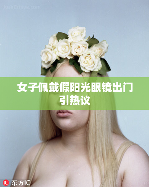 女子佩戴假阳光眼镜出门引热议