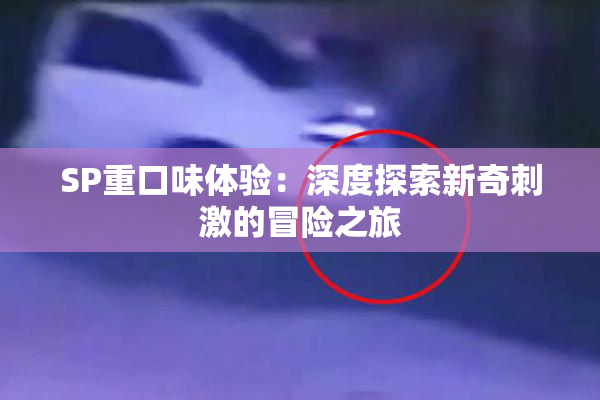 SP重口味体验：深度探索新奇刺激的冒险之旅