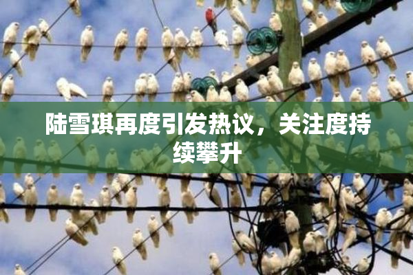 陆雪琪再度引发热议，关注度持续攀升