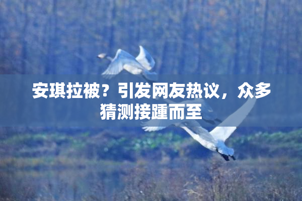 安琪拉被？引发网友热议，众多猜测接踵而至