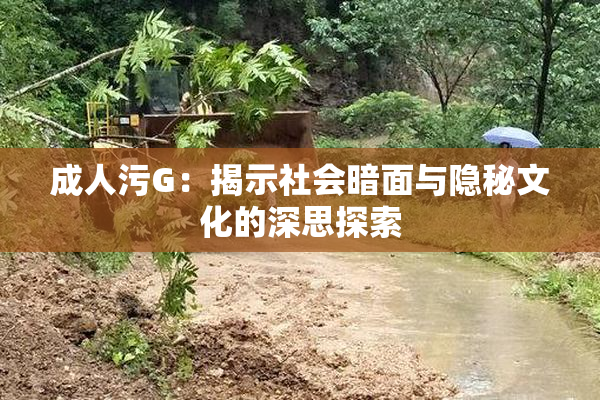 成人污G：揭示社会暗面与隐秘文化的深思探索