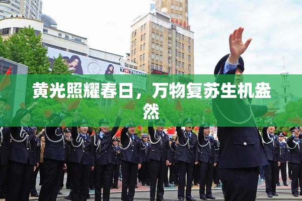 黄光照耀春日，万物复苏生机盎然