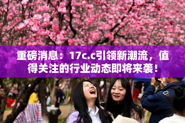 重磅消息：17c.c引领新潮流，值得关注的行业动态即将来袭！