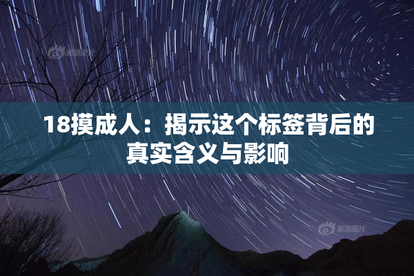 18摸成人：揭示这个标签背后的真实含义与影响