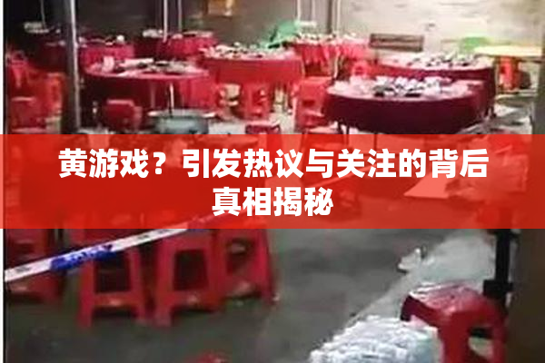 黄游戏？引发热议与关注的背后真相揭秘