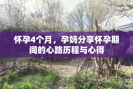 怀孕4个月，孕妈分享怀孕期间的心路历程与心得