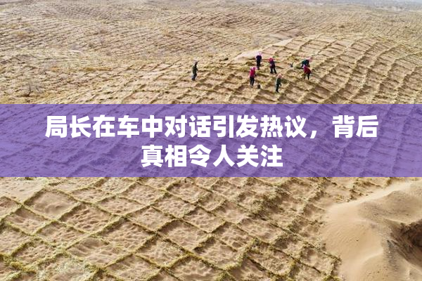 局长在车中对话引发热议，背后真相令人关注